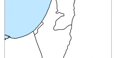 Map of israel blank
