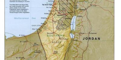 Map of israel geography 
