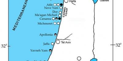 Map of israel ports